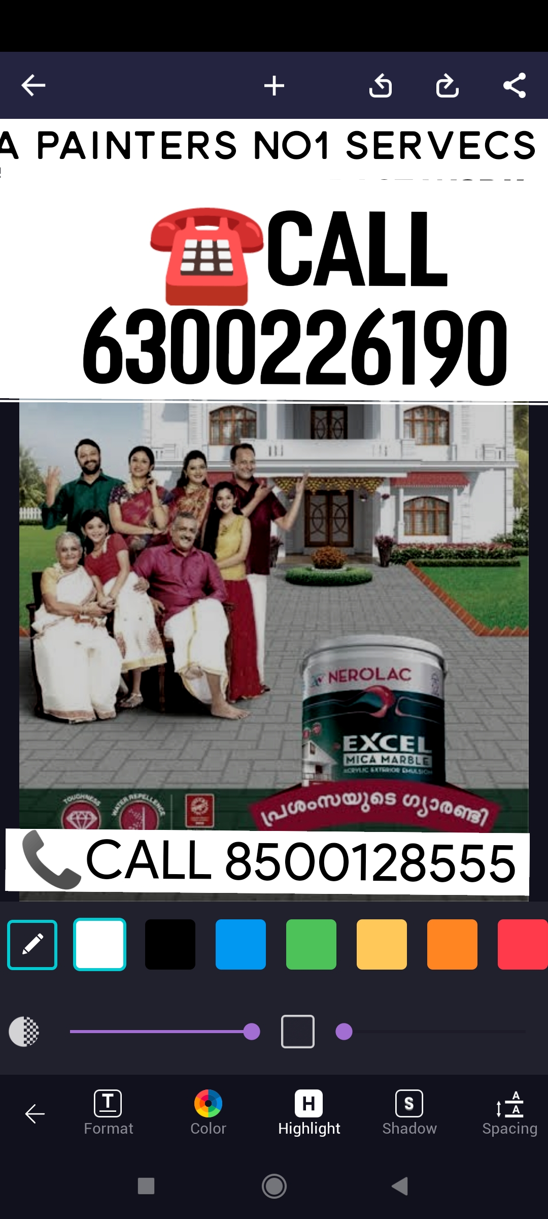 No I service home painting work door